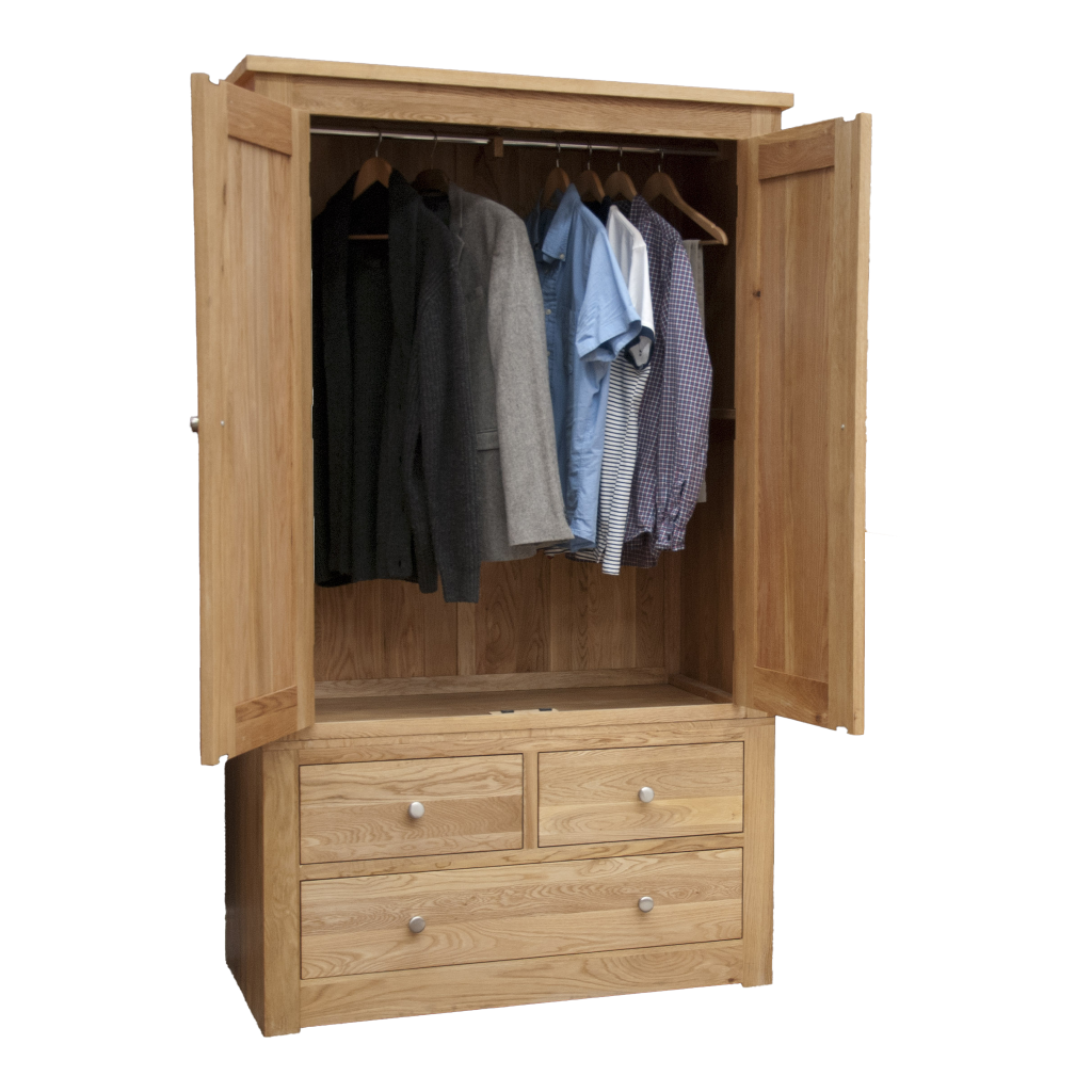 Torino Gents Wardrobe. 100% Solid Oak5