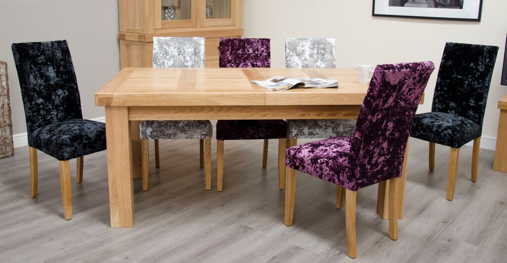 Twin Panel Large Extending Table 100% Solid Oak