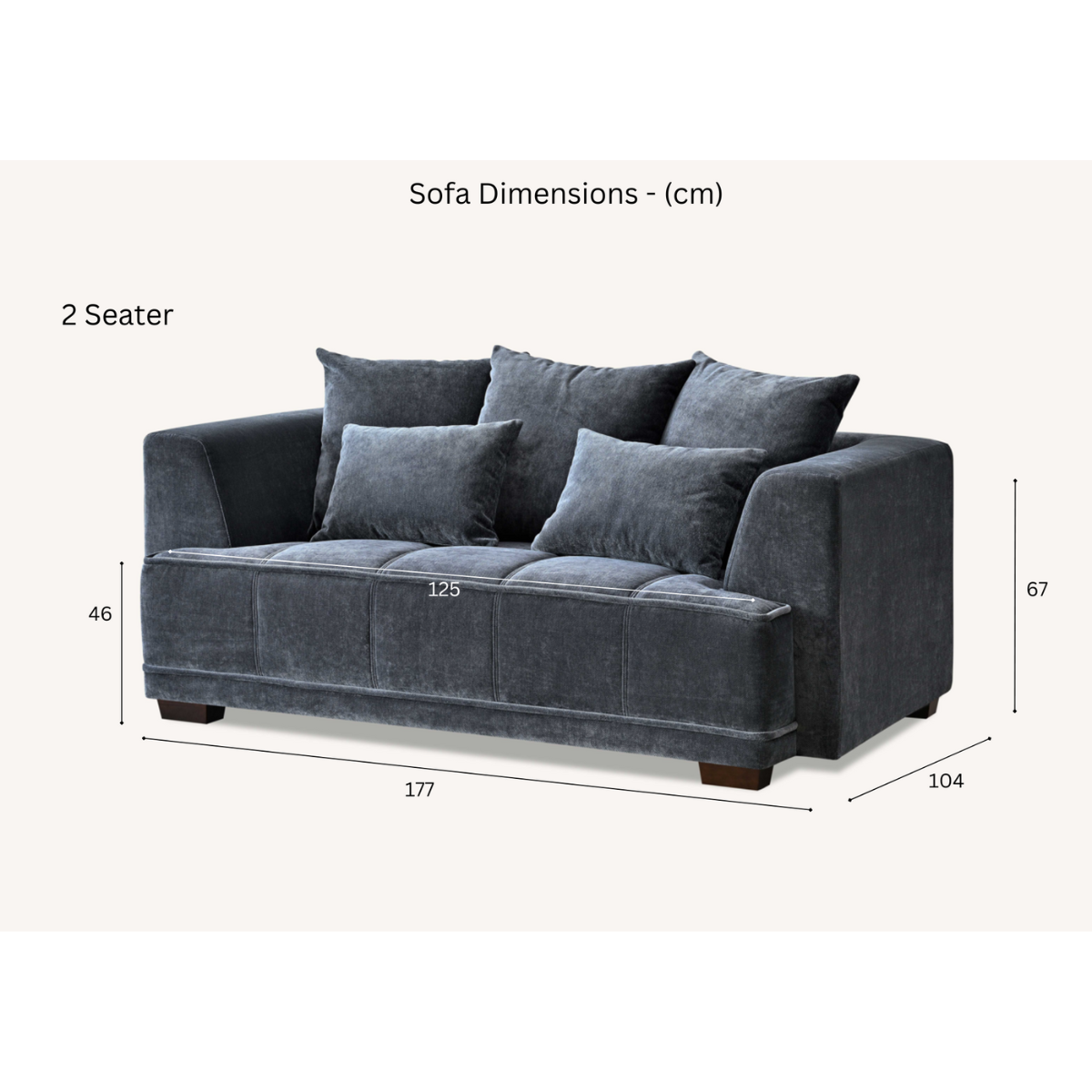 Aluxo Gramercy Right Hand Corner Sofa in Steel Grey Velvet