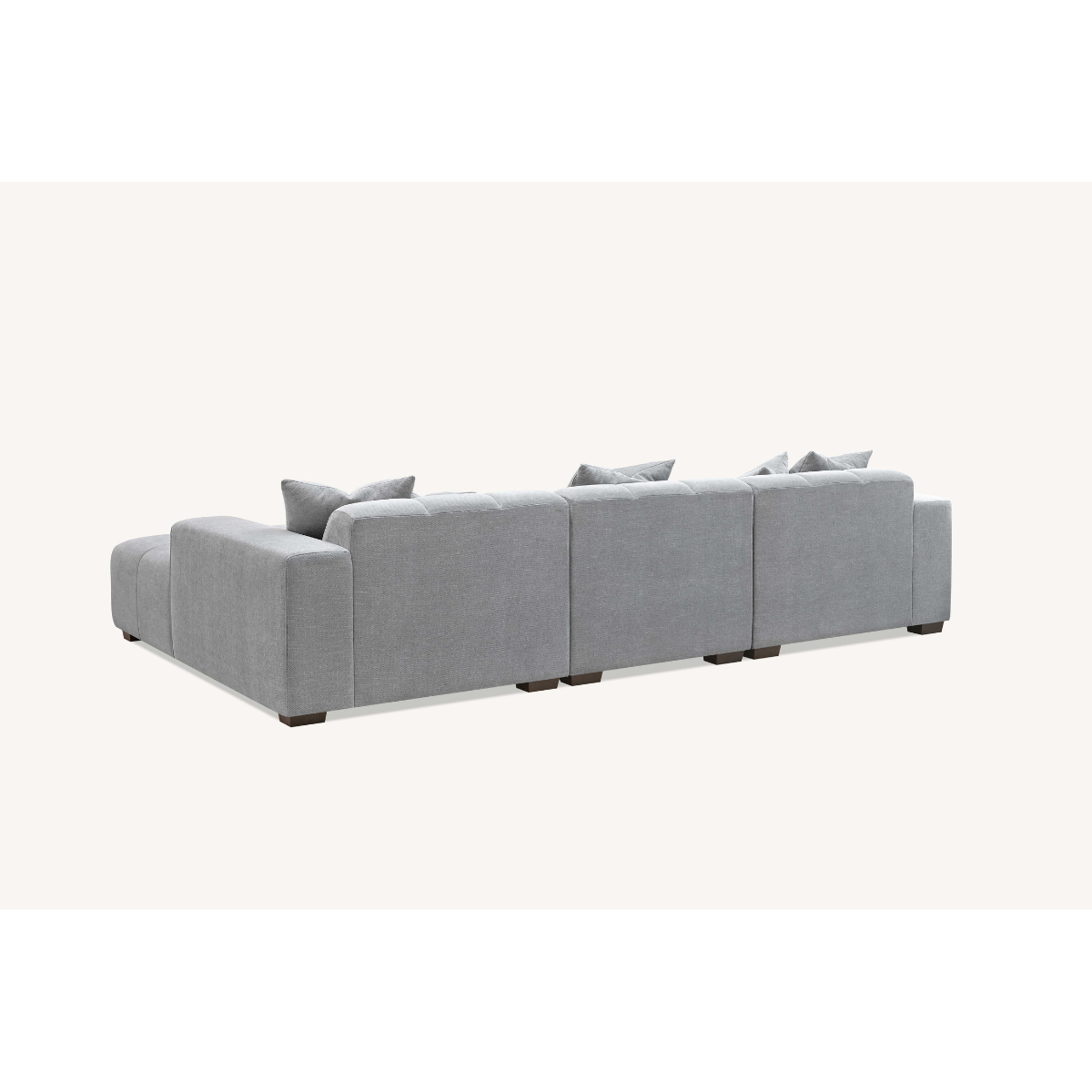 Aluxo Leonard Right Hand Corner Group in Cloudy Grey Boucle