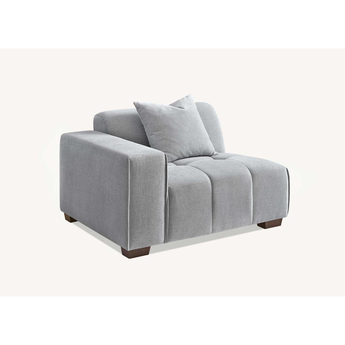 Aluxo Leonard Right Hand Corner Group in Cloudy Grey Boucle