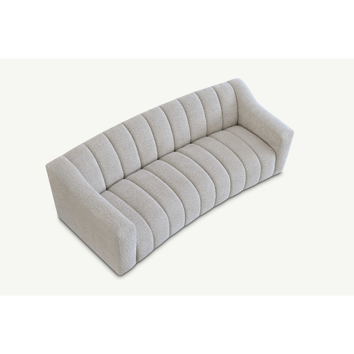 Aluxo Astoria 3 Seater Sofa in Oatmeal Boucle Fabric