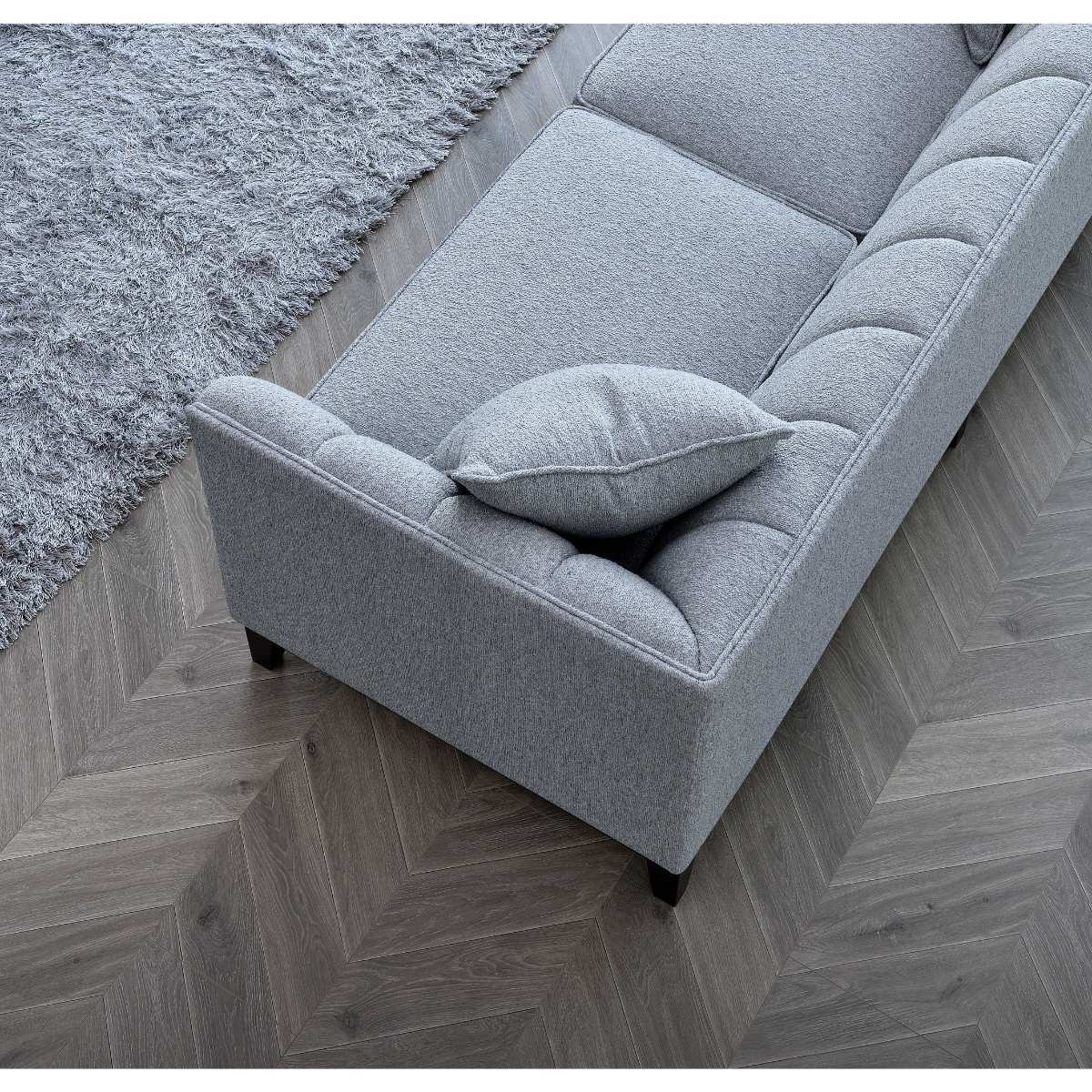 Aluxo Cooper 3 Seater Sofa in Dolphin Boucle