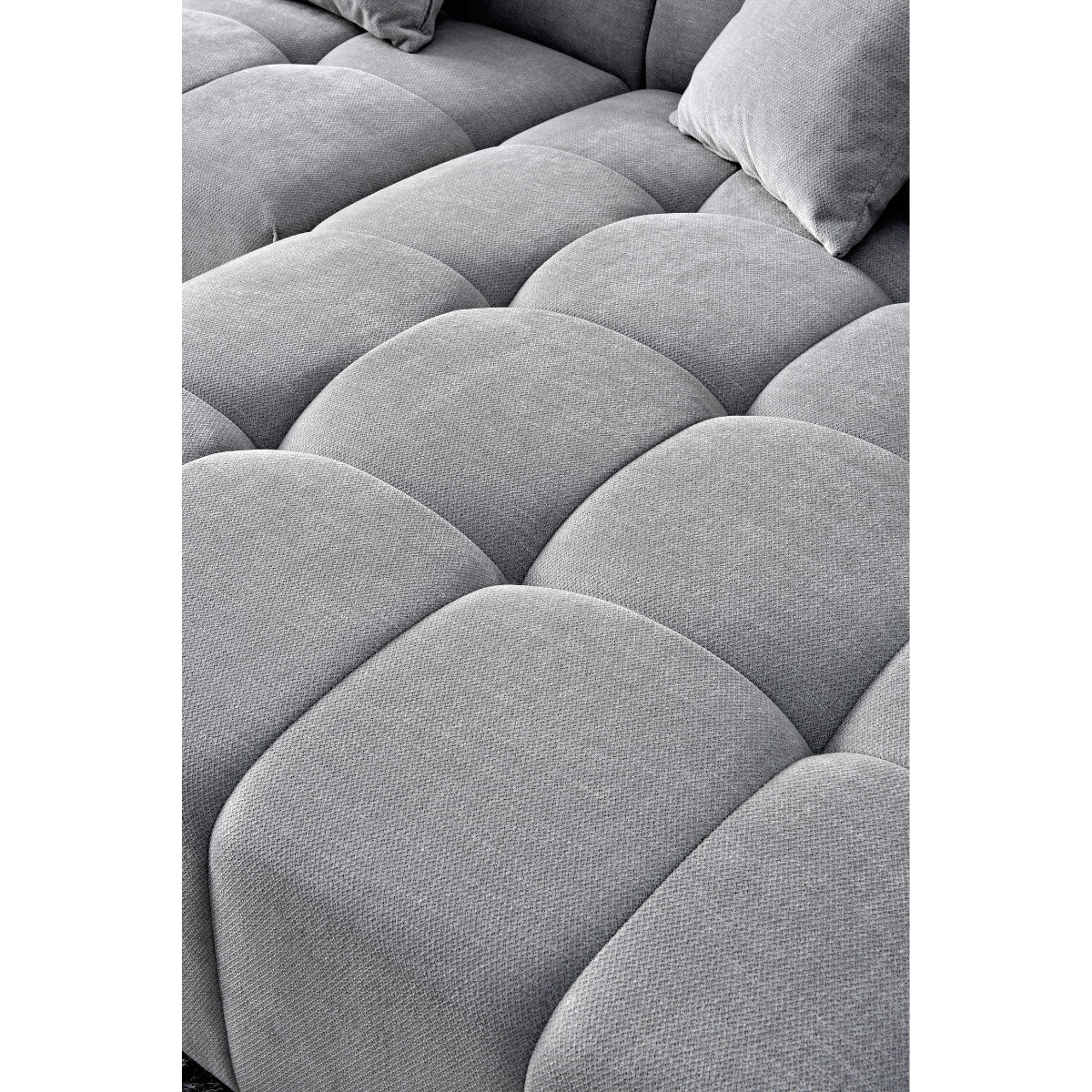Aluxo Leonard Right Hand Corner Group in Cloudy Grey Boucle