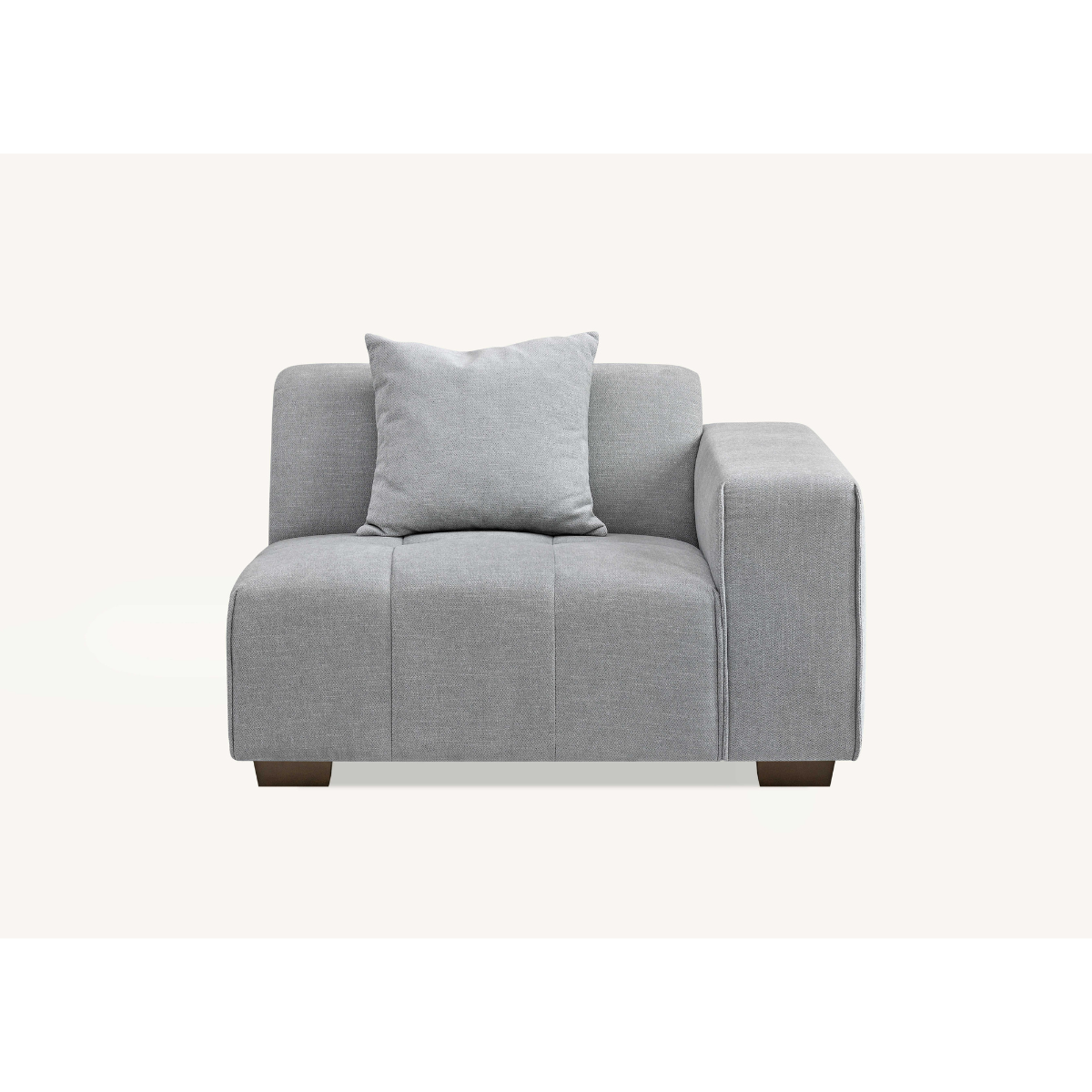 Aluxo Leonard Left Hand Corner Group in Cloudy Grey Boucle