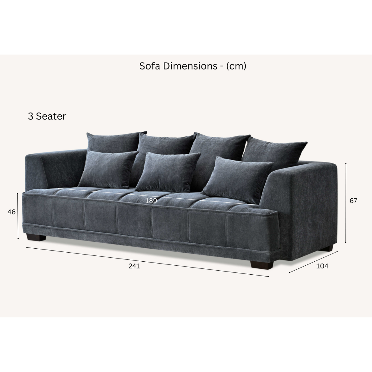 Aluxo Gramercy Right Hand Corner Sofa in Steel Grey Velvet