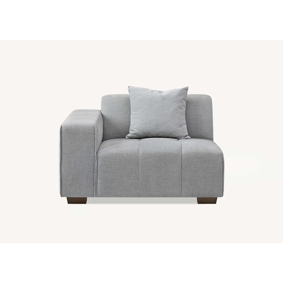 Aluxo Leonard Right Hand Corner Group in Cloudy Grey Boucle