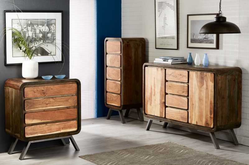 Aspen Large Sideboard 100 % Reclaimed Metal and Wood