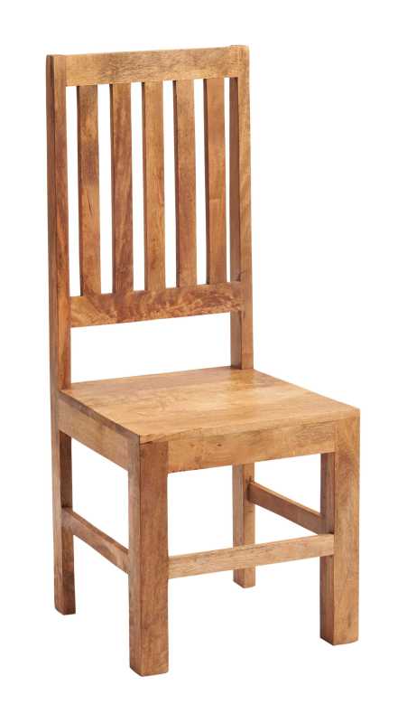 Toko Light Mango 4 FT Dining Set with Wooden Chairs. 100% Mango Wood