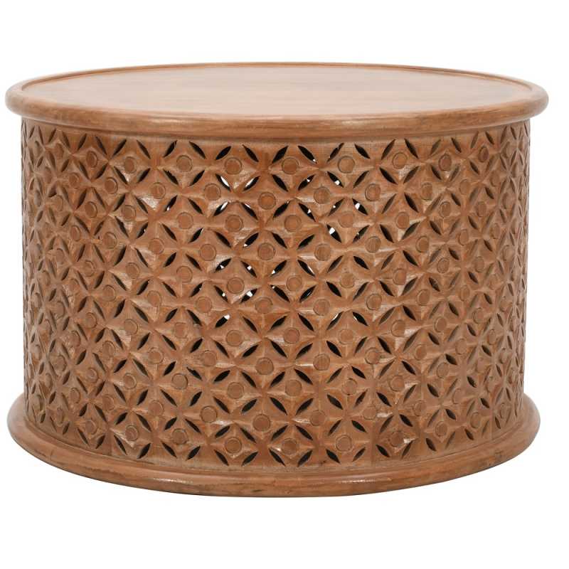 Artwork Mango Wood Coffee Table 100% Eco Sourced Natural Wood