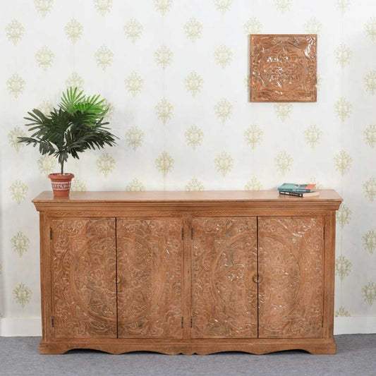 Artwork Mango Wood Sideboard Xl Solid Mango Wood