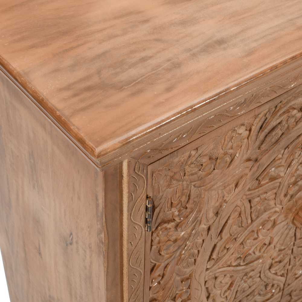 Artwork Mango Wood Sideboard Xl Solid Mango Wood
