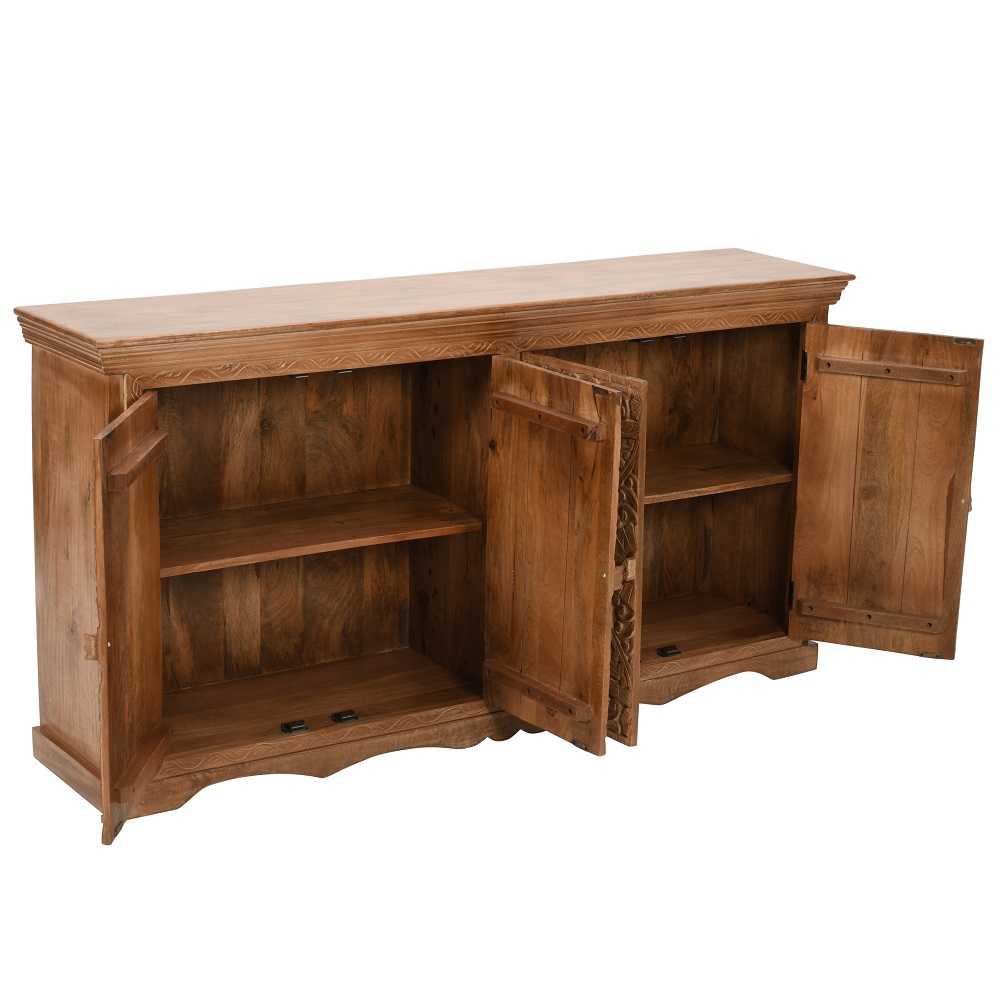Artwork Mango Wood Sideboard Xl Solid Mango Wood