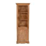 Artwork Mango Wood Corner Bookcase 100% Eco Sourced Natural Wood