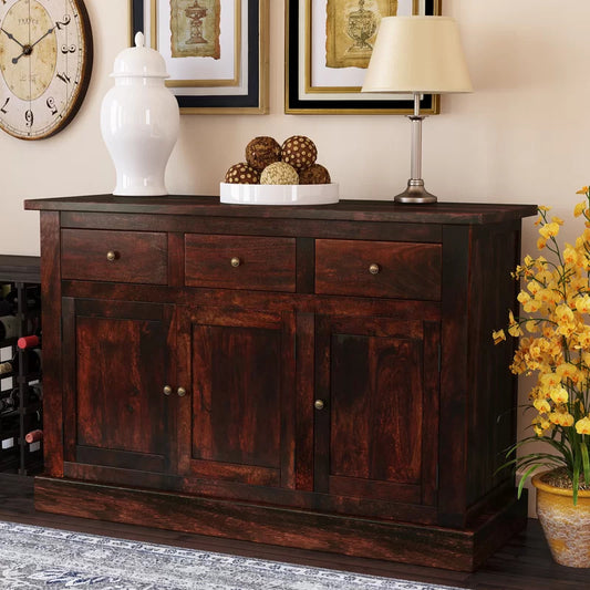 Jaipur Dark Mango Large Sideboard 100% Solid Mango Wood