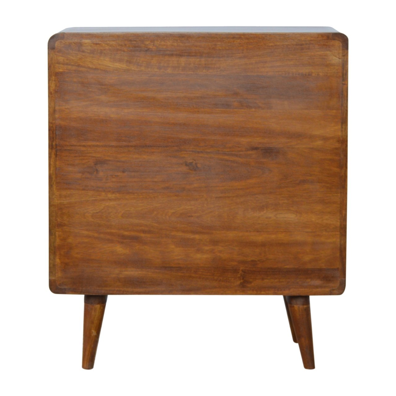 Curved Chestnut Chest 100% Solid Mango Wood