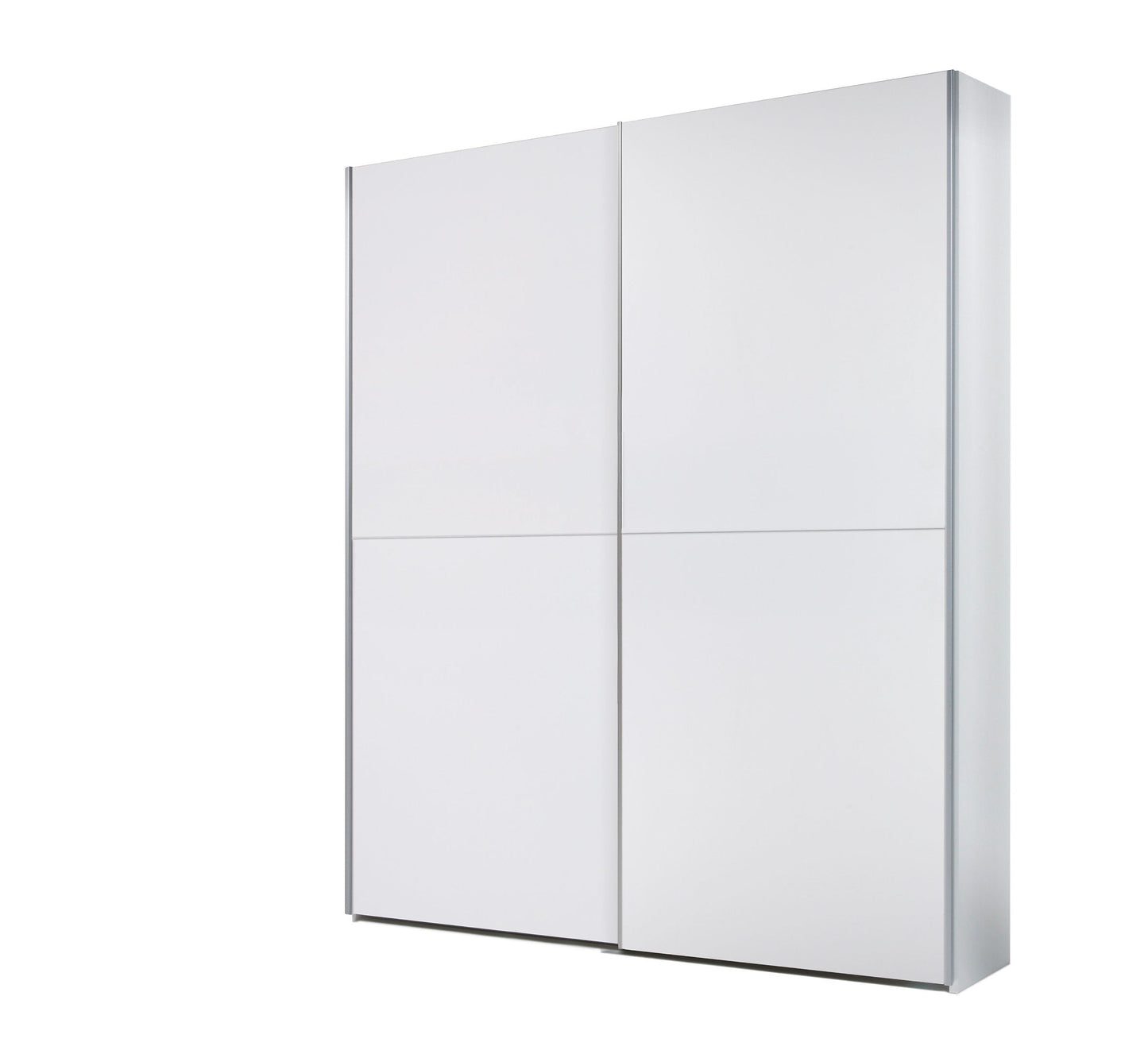 Time Sliding Door Wardrobe 170cm. White Matt or Wild Oak
