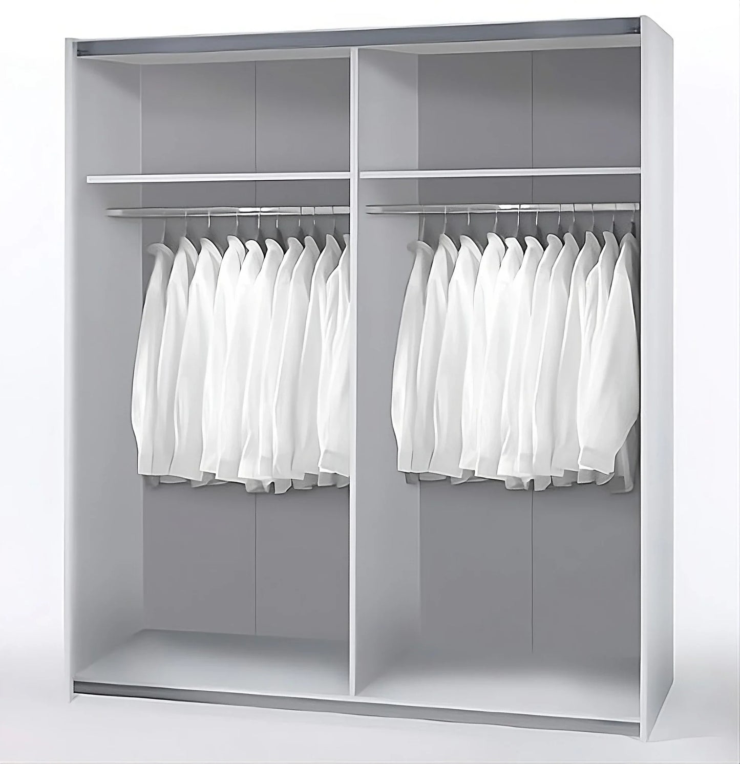 Time Sliding Door Wardrobe 170cm. White Matt or Wild Oak
