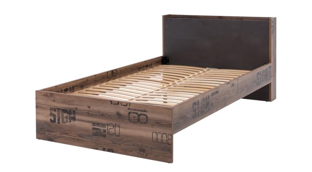 Fargo Bed 15 Width 120cm.Canyon Alpine Spruce with decor