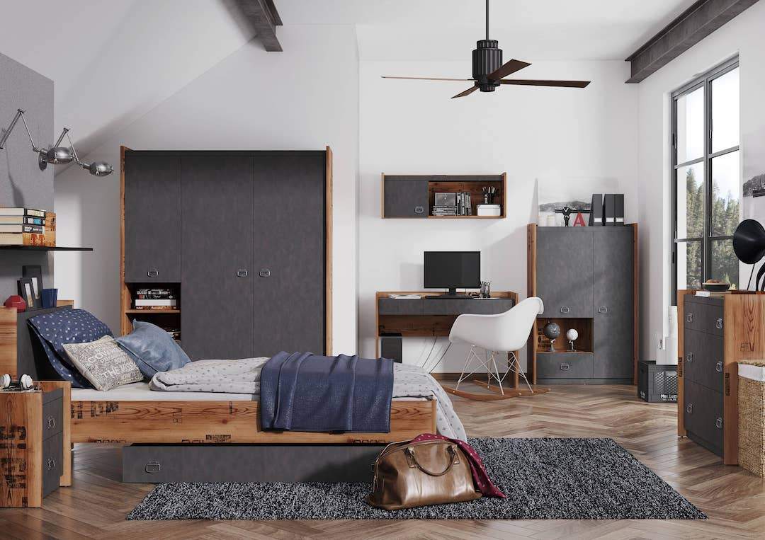 Fargo Corner Wardrobe 97cm