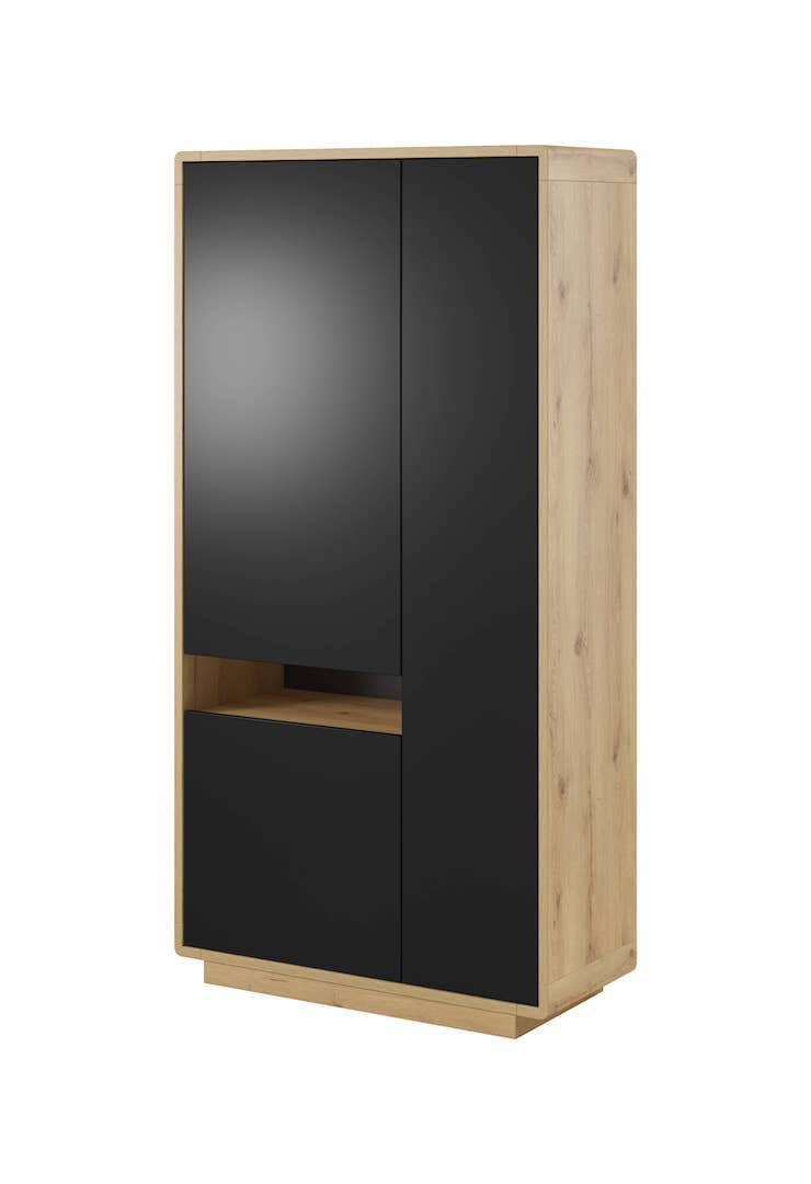 Aston 13 Tall Display Cabinet black