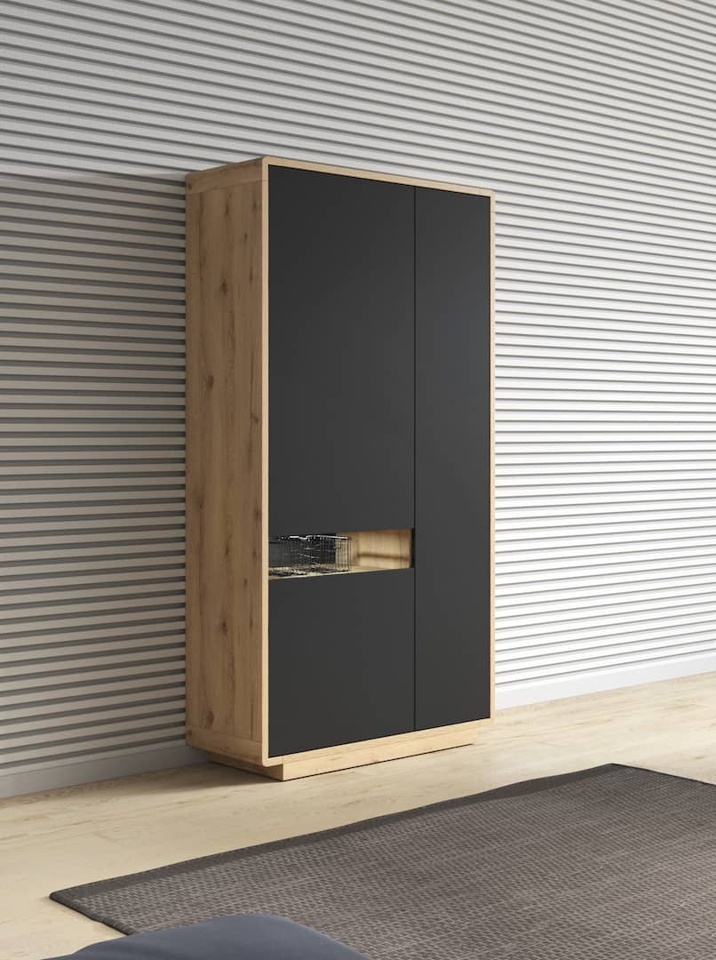 Aston 13 Tall Display Cabinet black