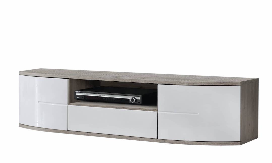 Ontario I Living Room Set 300cm White Gloss and San Remo Oak
