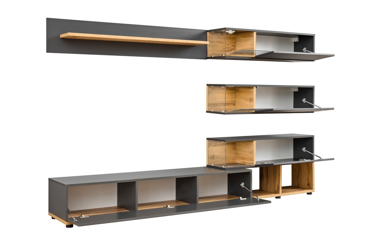 Silk in Anthracite Entertainment Unit anthracite