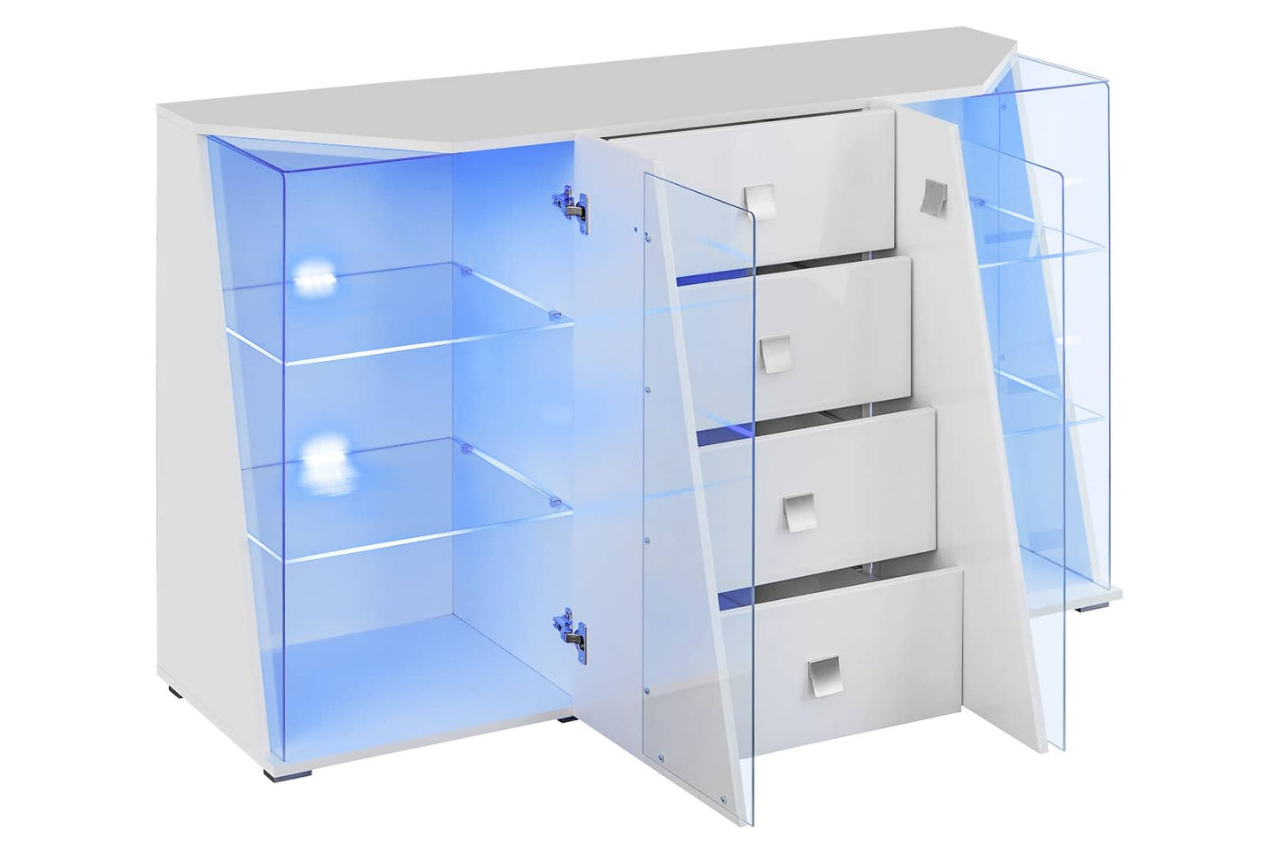 Edge Display Sideboard Cabinet white gloss