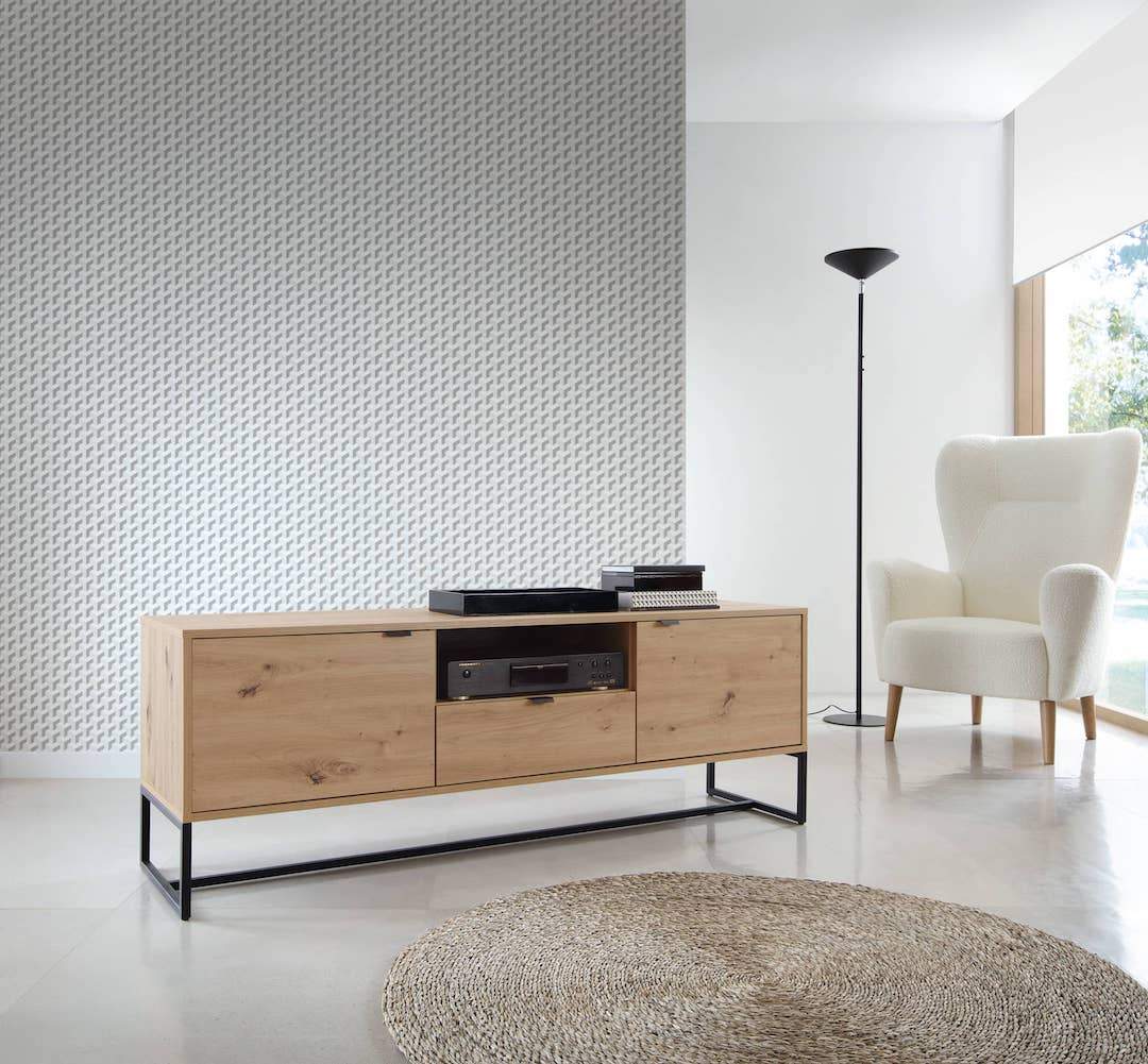 Amber TV Cabinet 153cm Oak Artisan