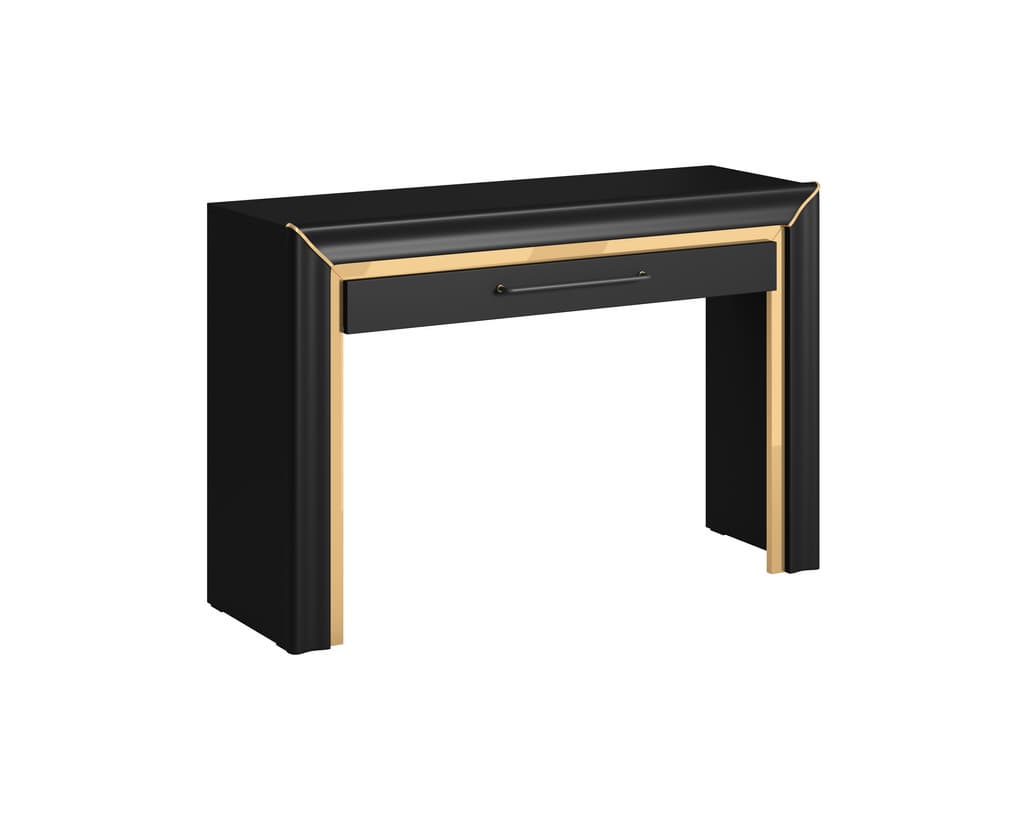 Arno Dressing Table 120cm black white