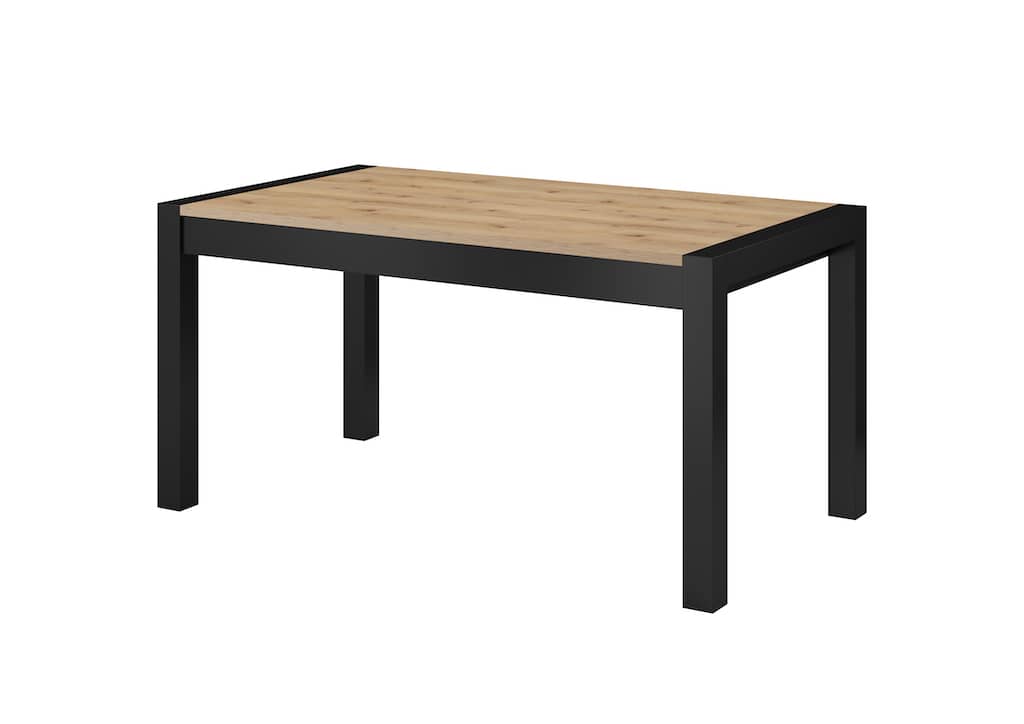 Aktiv Extending Dining Table 160cm Oak Taurus & Black Matt