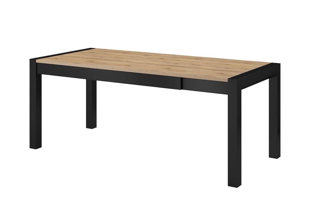 Aktiv Extending Dining Table 160cm Oak Taurus & Black Matt