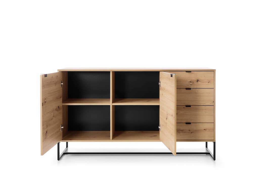 Amber Large Sideboard Cabinet Oak Artisan