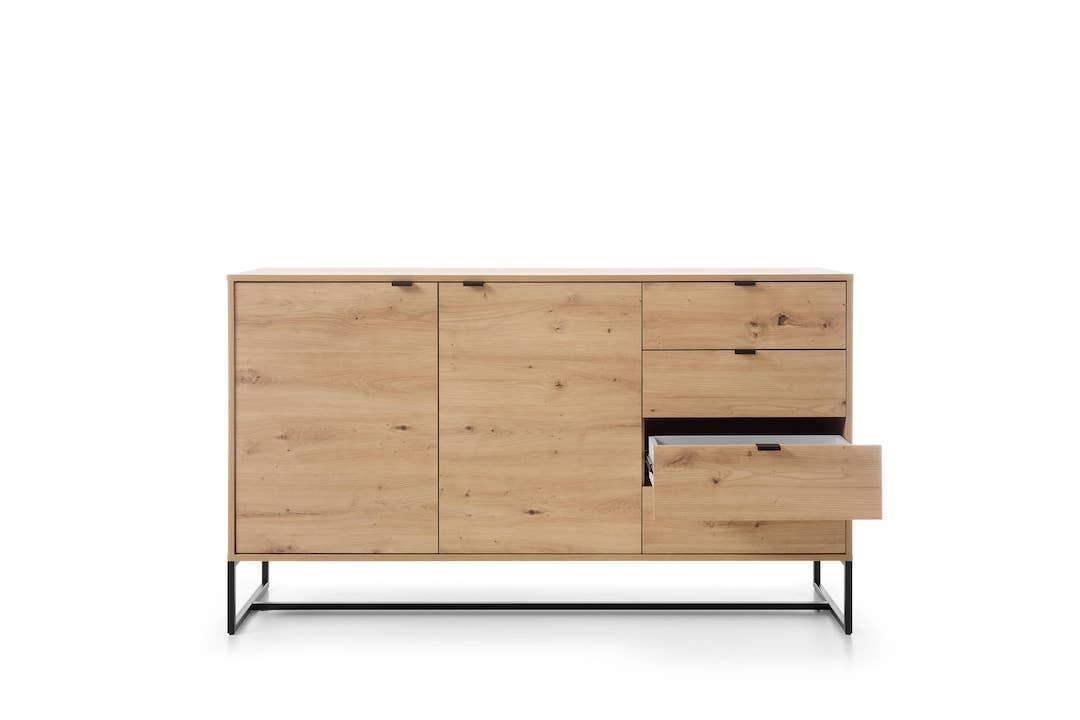 Amber Large Sideboard Cabinet Oak Artisan