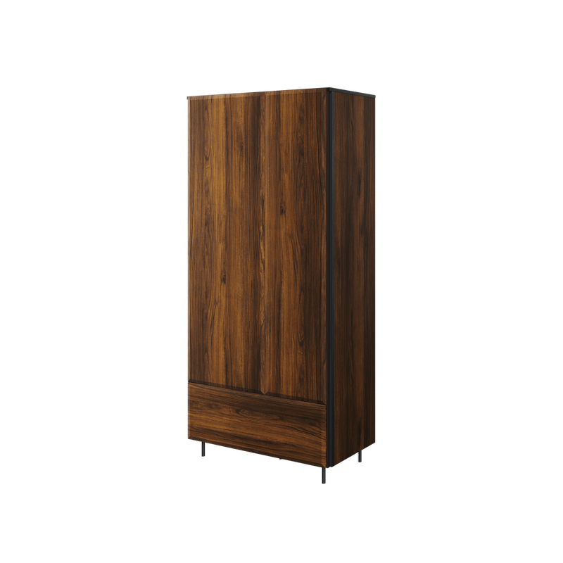 Borga BG-01 Wardrobe 90cm Oak Catania & Black