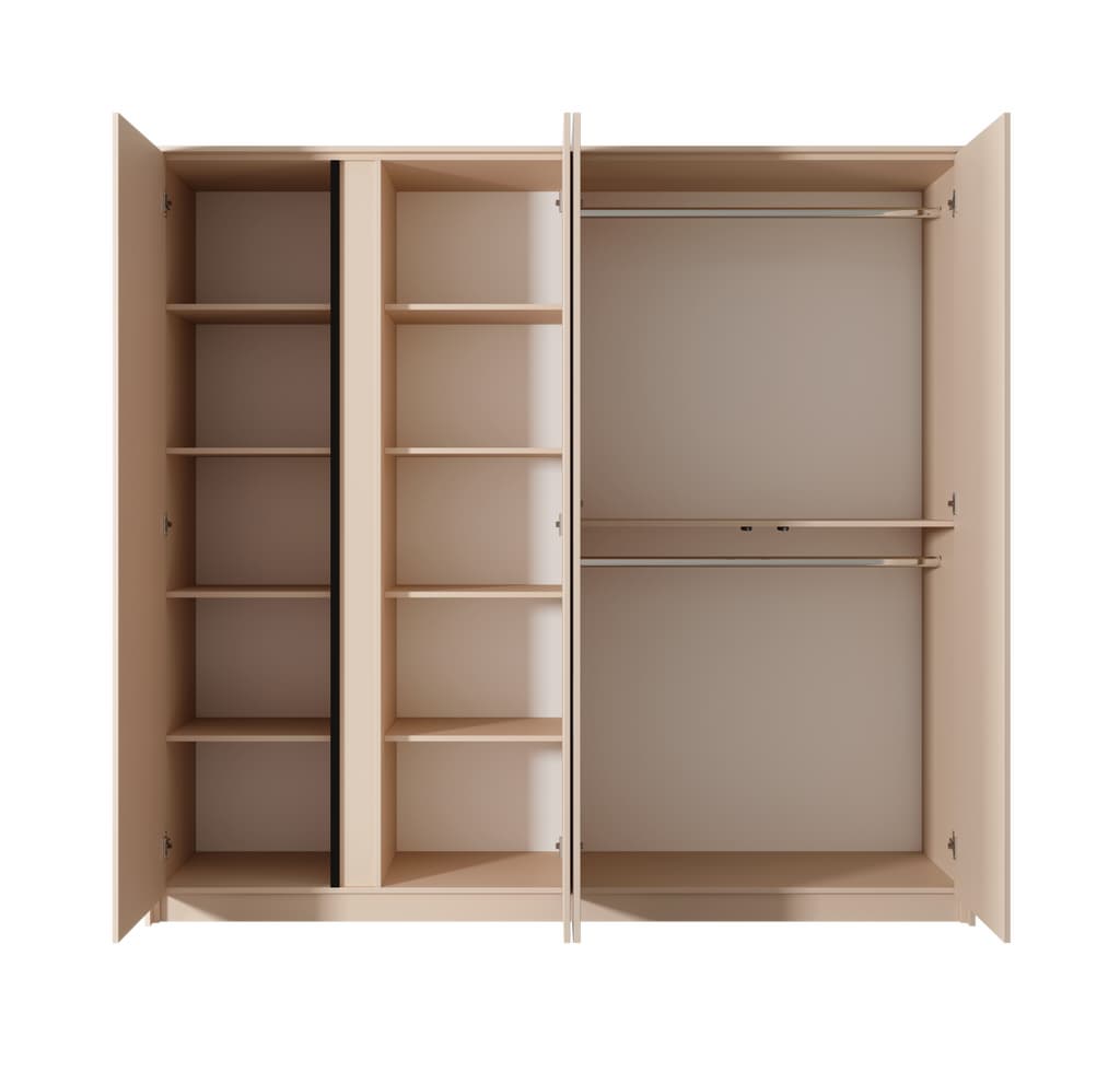 Dast Hinged Door Wardrobe 223cm beige