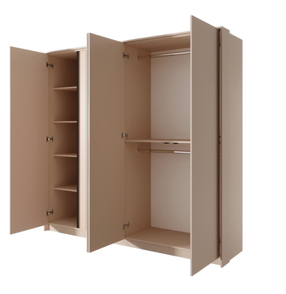 Dast Hinged Door Wardrobe 223cm beige