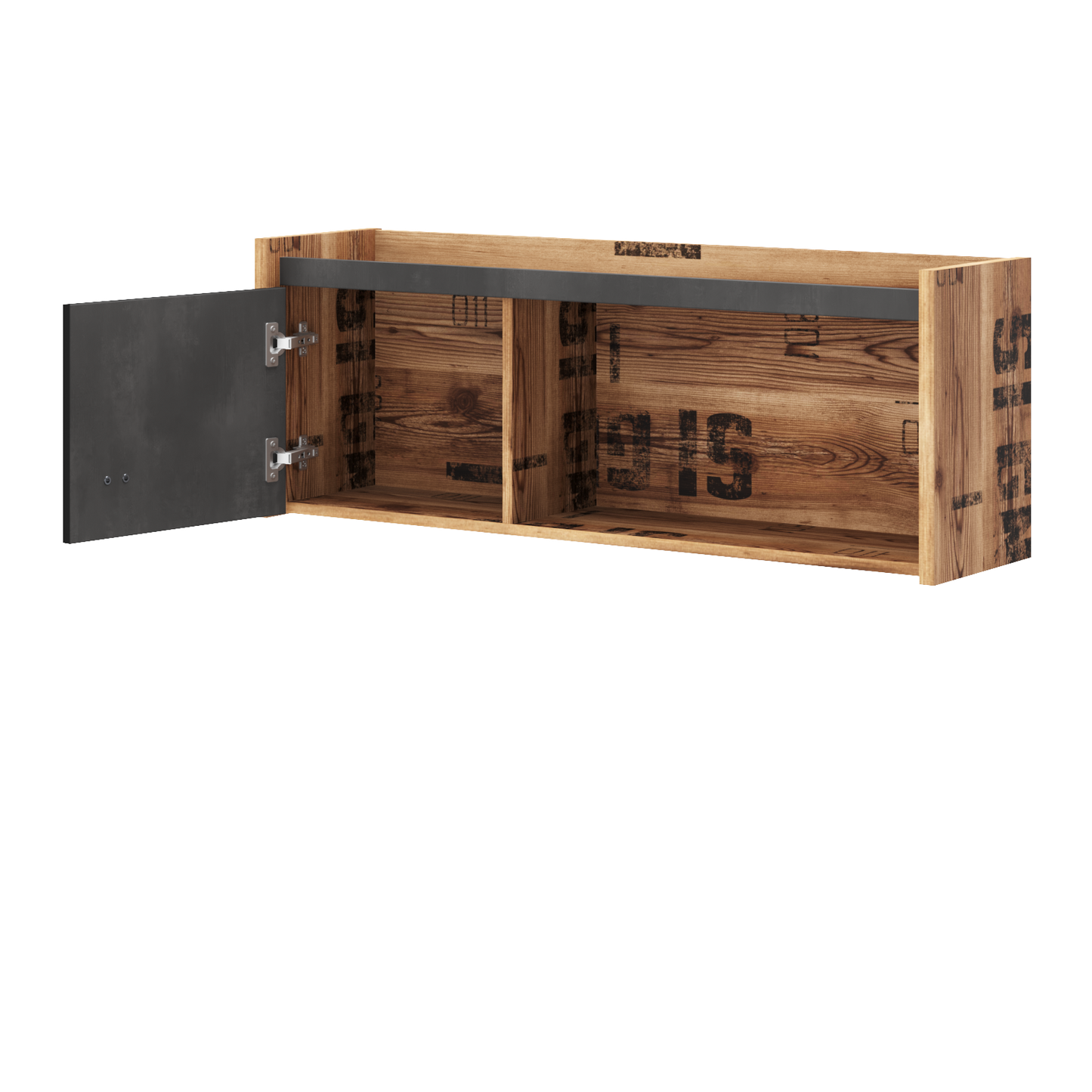 Fargo Hanging Cabinet 08 Canyon Alpine Spruce with decor