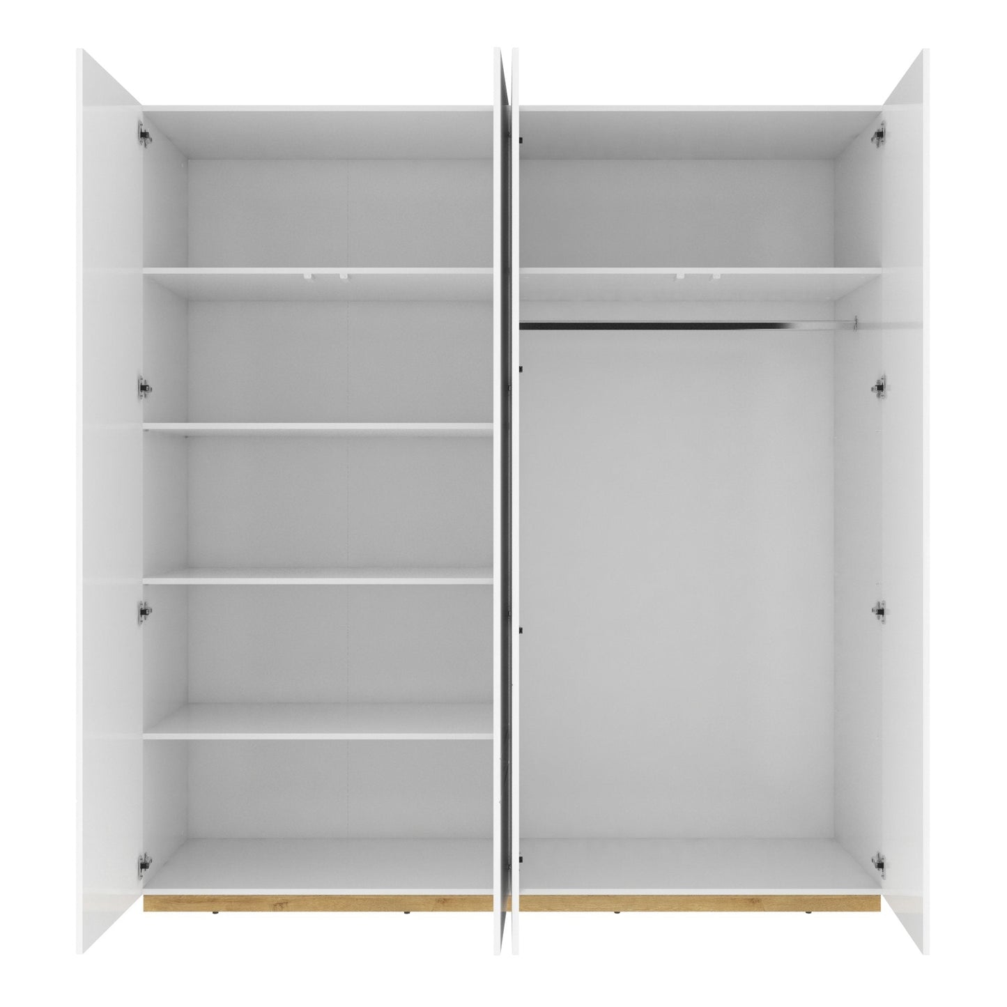 Futura FU-11 4 Door Wardrobe white gloss