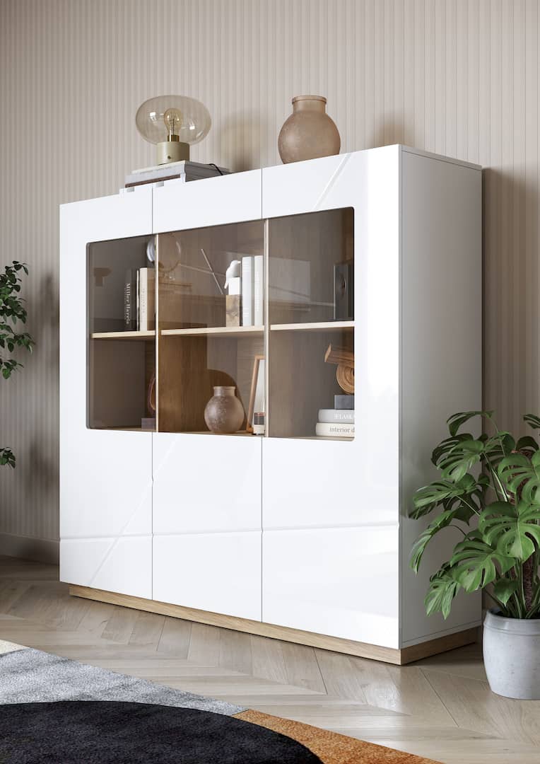 Futura FU-06 Display Cabinet white gloss