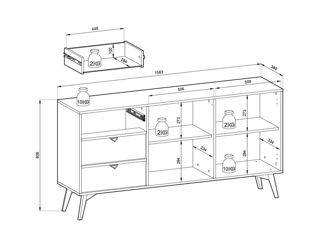 Forest Large Sideboard Cabinet