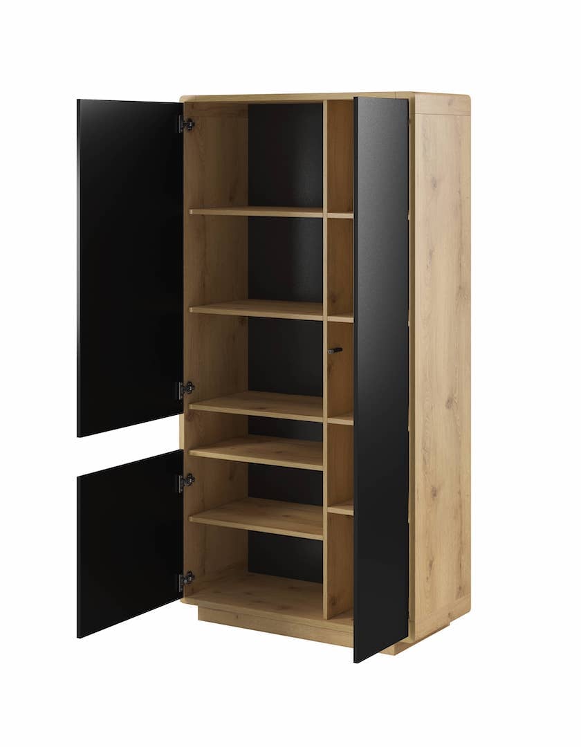 Aston 13 Tall Display Cabinet black