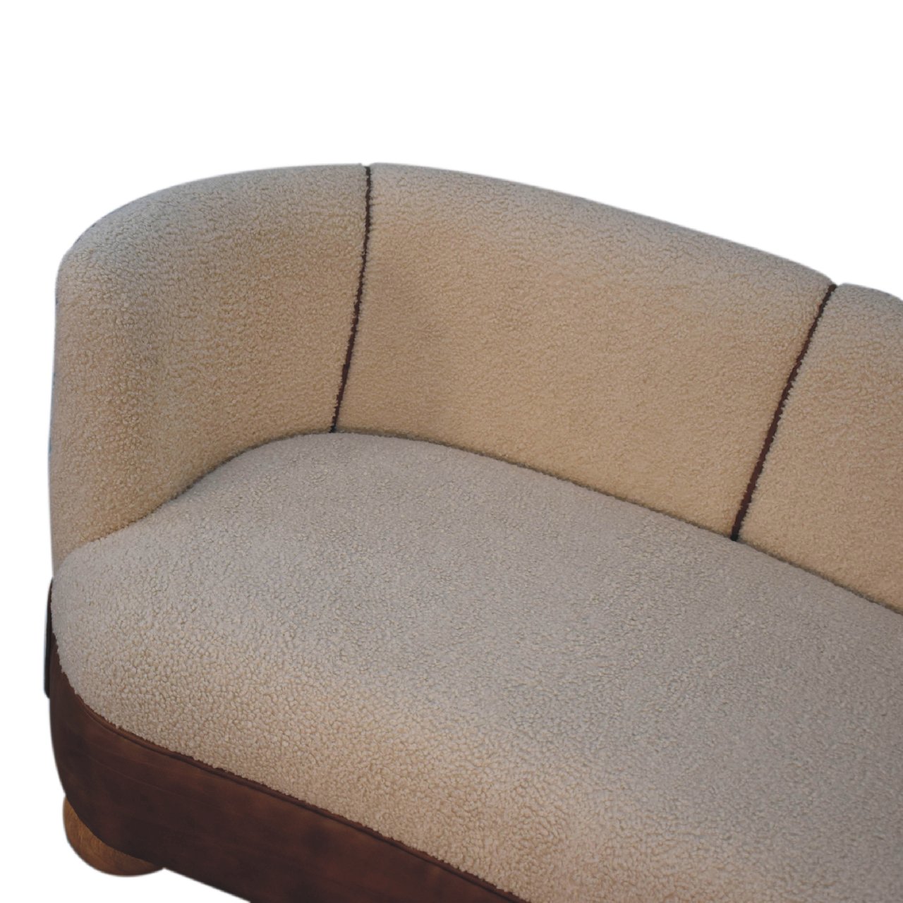 Boucle Cream Buffalo Small 2 seat Sofa