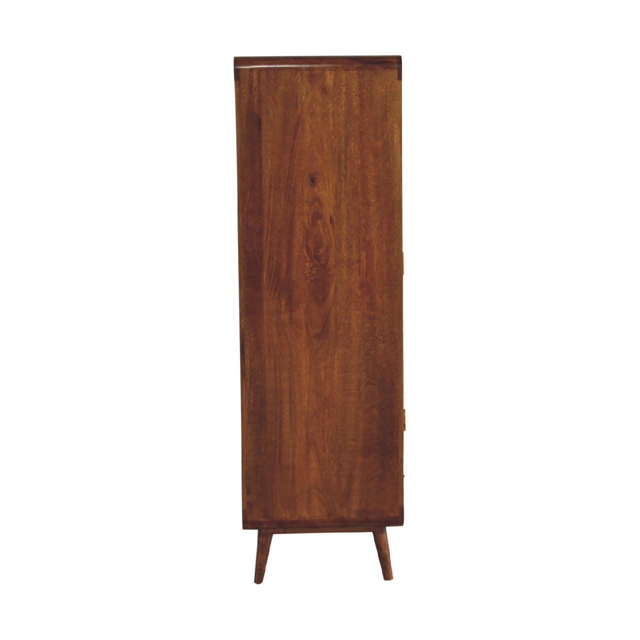 Curved Chestnut Wardrobe 100% Solid Mango Wood