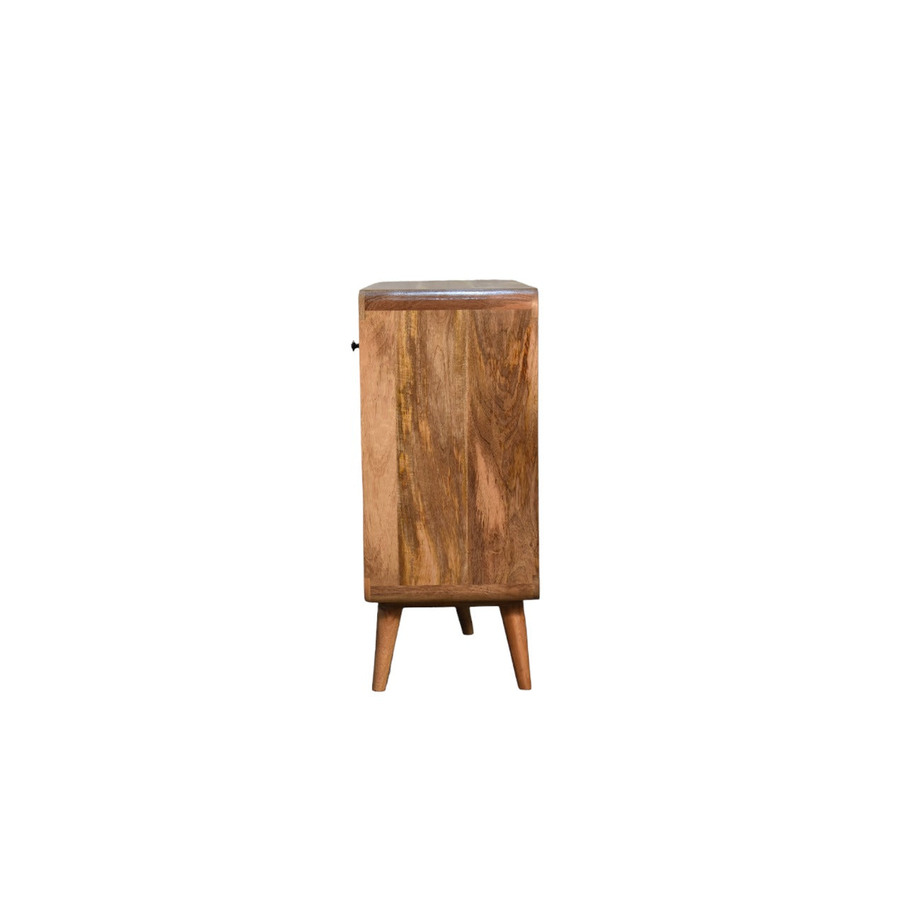 Large Curved Oak-ish Chest. Solid Wood Mango