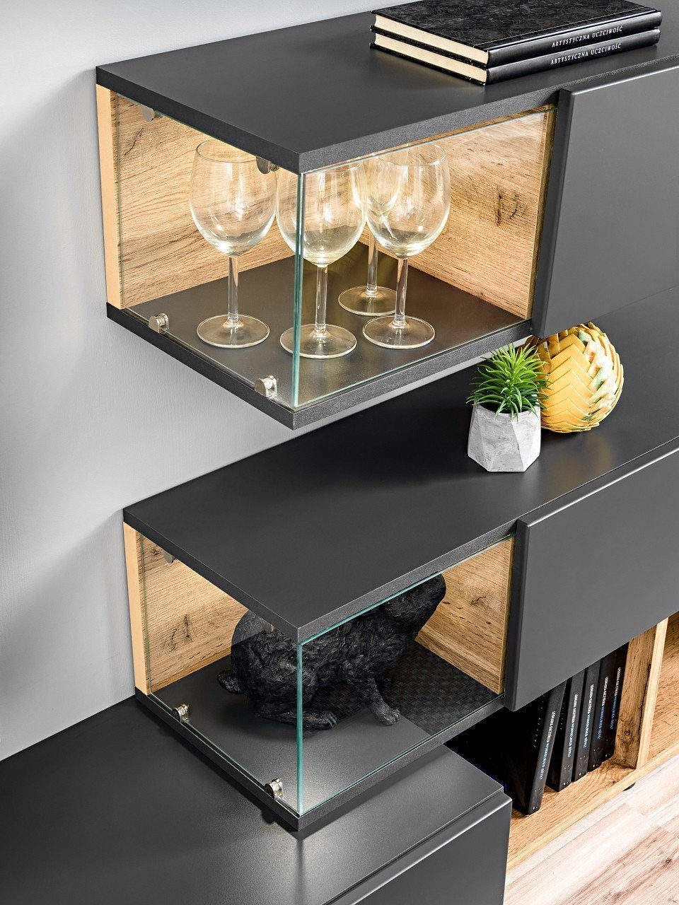Silk in Anthracite Entertainment Unit anthracite