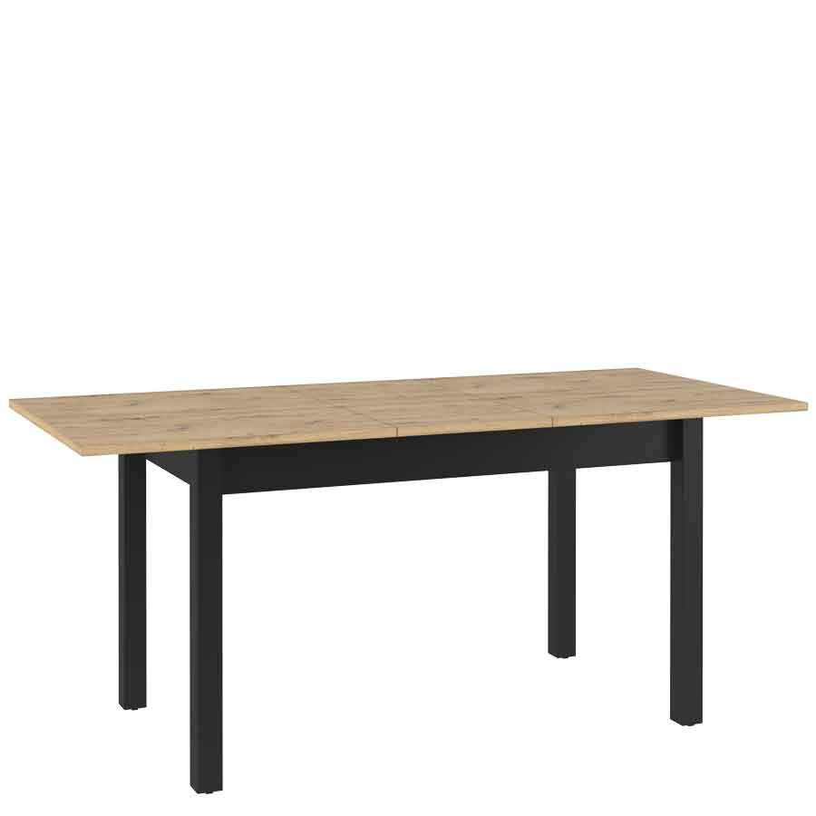 Quant QA-10 Extending Table.Oak Artisan with Black Decor