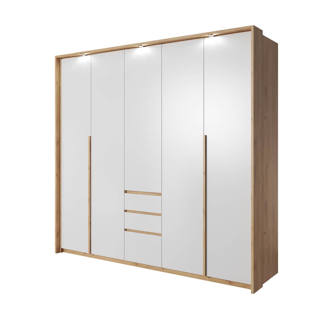 Xelo Hinged Door Wardrobe 225cm white