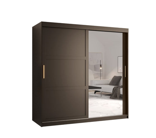 Ramiro II Sliding Door Wardrobe 180cm white black